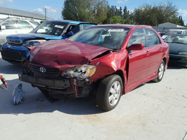 1NXBR32E97Z890165 - 2007 TOYOTA COROLLA CE MAROON photo 2