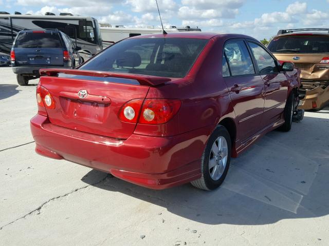 1NXBR32E97Z890165 - 2007 TOYOTA COROLLA CE MAROON photo 4