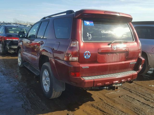 JTEBT14R558027925 - 2005 TOYOTA 4RUNNER SR RED photo 3