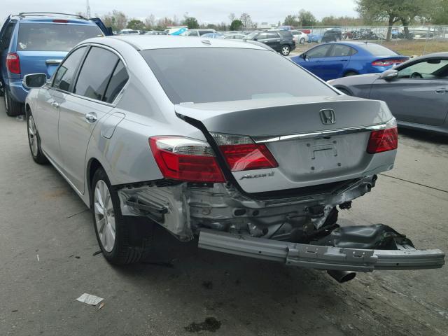 1HGCR2F81DA074945 - 2013 HONDA ACCORD EXL SILVER photo 3