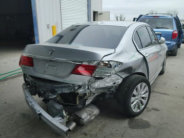 1HGCR2F81DA074945 - 2013 HONDA ACCORD EXL SILVER photo 4