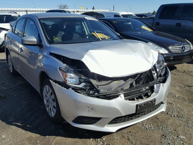 3N1AB7APXGY260055 - 2016 NISSAN SENTRA S SILVER photo 1