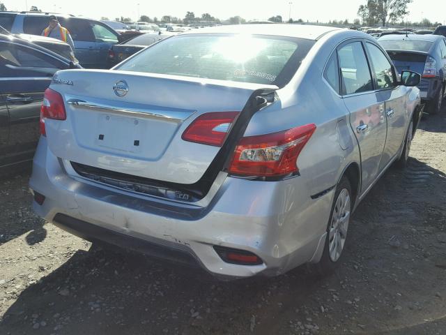 3N1AB7APXGY260055 - 2016 NISSAN SENTRA S SILVER photo 4