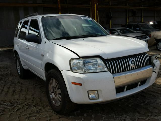 4M2YU56Z85DJ25378 - 2005 MERCURY MARINER WHITE photo 1