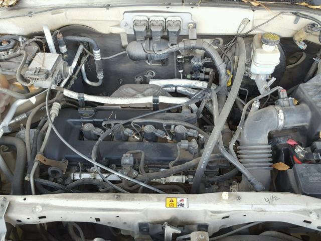 4M2YU56Z85DJ25378 - 2005 MERCURY MARINER WHITE photo 7