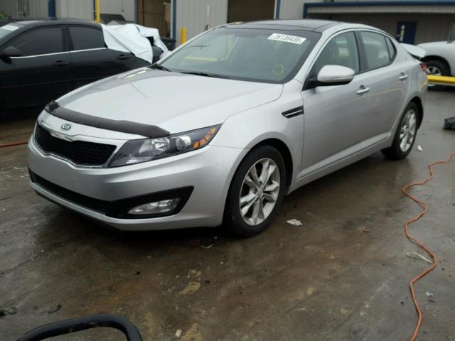 5XXGN4A75CG022680 - 2012 KIA OPTIMA EX SILVER photo 2