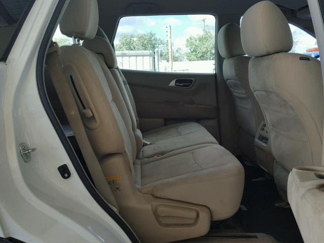 5N1AR2MN0DC649275 - 2013 NISSAN PATHFINDER WHITE photo 6