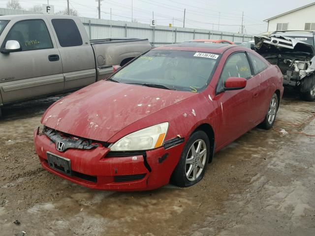 1HGCM82643A021290 - 2003 HONDA ACCORD EX RED photo 2