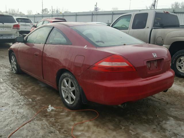 1HGCM82643A021290 - 2003 HONDA ACCORD EX RED photo 3