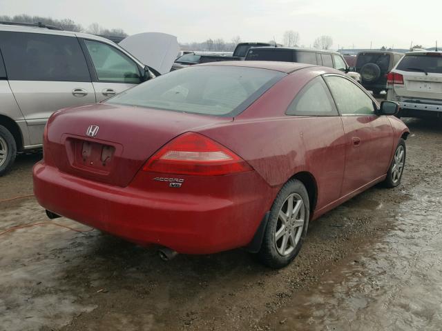 1HGCM82643A021290 - 2003 HONDA ACCORD EX RED photo 4