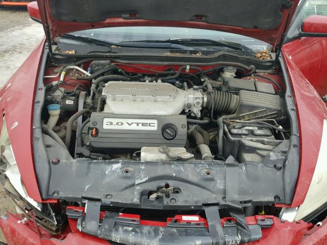 1HGCM82643A021290 - 2003 HONDA ACCORD EX RED photo 7