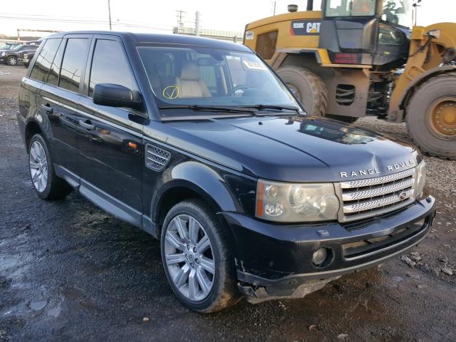 SALSH23488A144857 - 2008 LAND ROVER RANGE ROVE BLACK photo 1