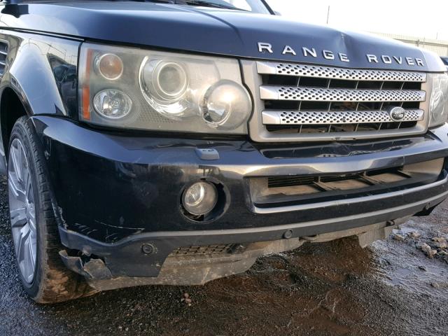 SALSH23488A144857 - 2008 LAND ROVER RANGE ROVE BLACK photo 9