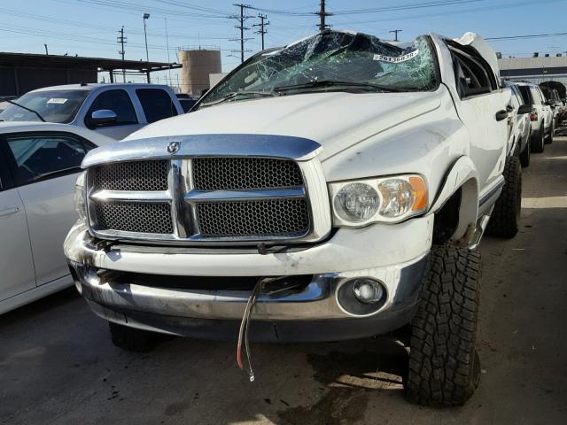 3D7KS28C15G844473 - 2005 DODGE RAM 2500 S WHITE photo 2