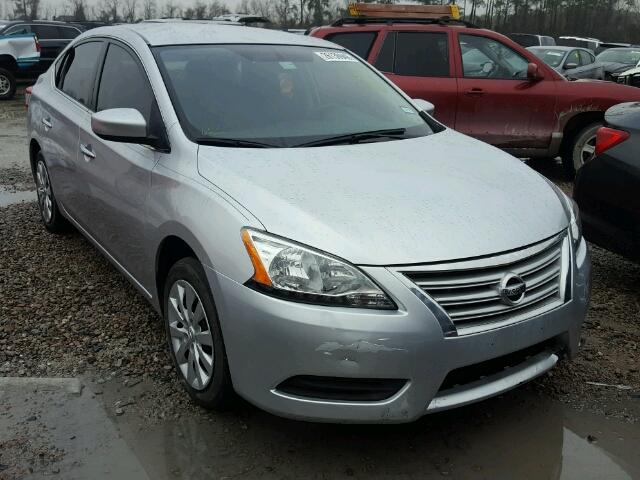 3N1AB7AP3FY279576 - 2015 NISSAN SENTRA S SILVER photo 1