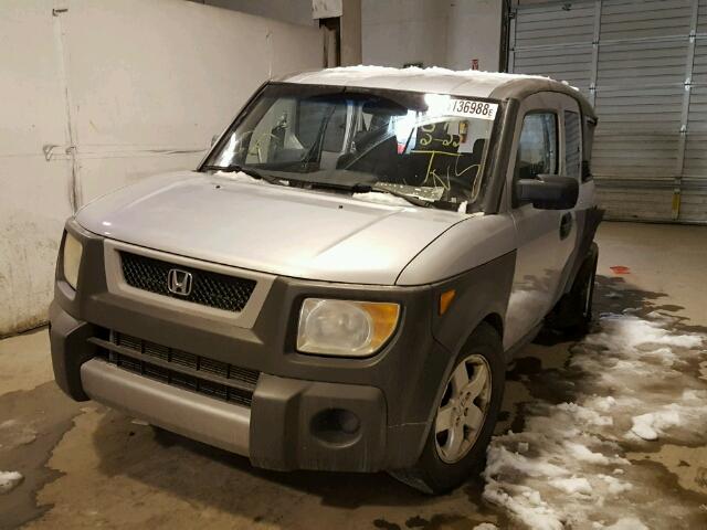 5J6YH28553L034004 - 2003 HONDA ELEMENT EX SILVER photo 2