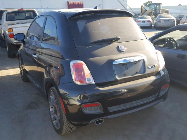 3C3CFFBR0CT115980 - 2012 FIAT 500 SPORT BLACK photo 3