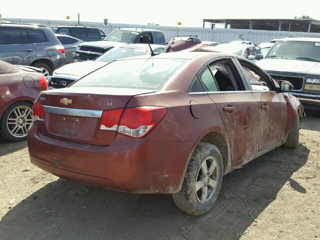 1G1PC5SB6D7202137 - 2013 CHEVROLET CRUZE LT BROWN photo 4