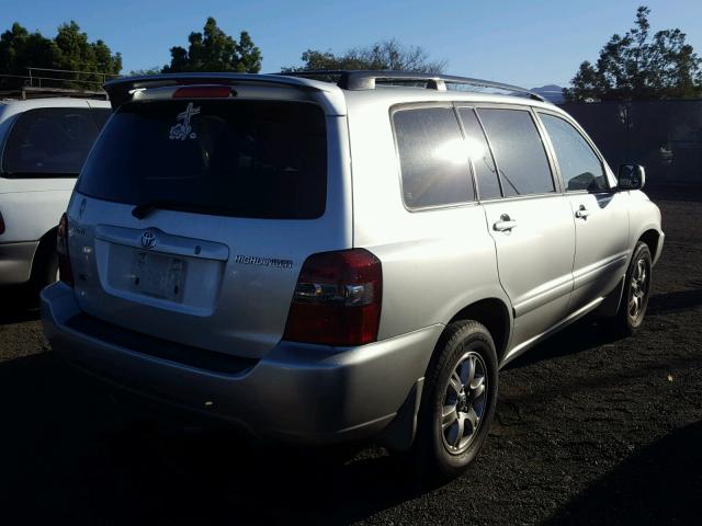 JTEGP21A870134693 - 2007 TOYOTA HIGHLANDER SILVER photo 4