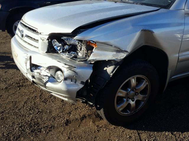 JTEGP21A870134693 - 2007 TOYOTA HIGHLANDER SILVER photo 9