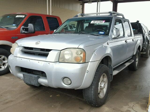 1N6ED27T52C364712 - 2002 NISSAN FRONTIER C SILVER photo 2