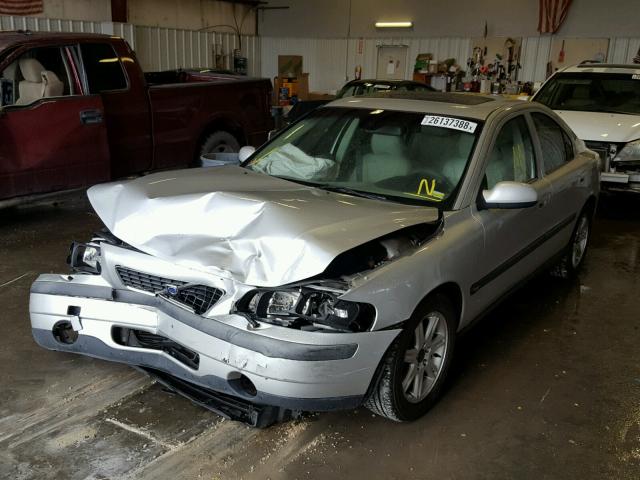 YV1RS61T632242081 - 2003 VOLVO S60 SILVER photo 2