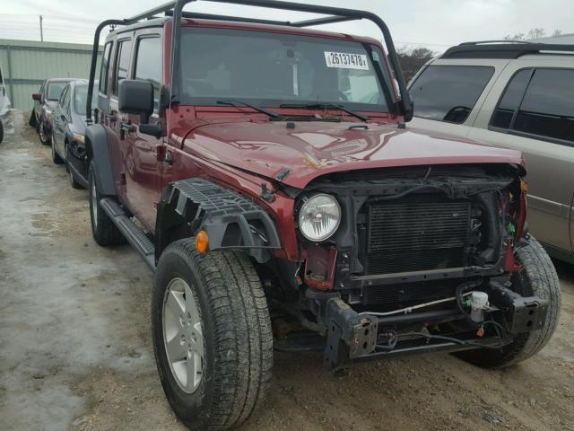 1C4BJWDG0DL501541 - 2013 JEEP WRANGLER U RED photo 1