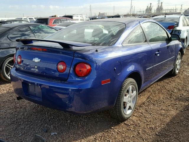 1G1AK15F877237296 - 2007 CHEVROLET COBALT LS BLUE photo 4