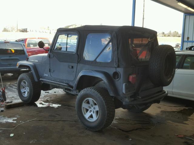 1J4FA69S54P719640 - 2004 JEEP WRANGLER / GRAY photo 3