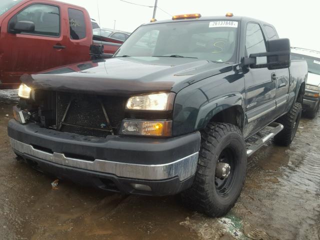 1GCHK29U17E139047 - 2007 CHEVROLET SILVERADO GREEN photo 2