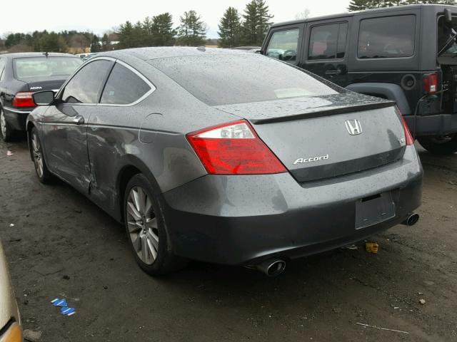 1HGCS22828A009506 - 2008 HONDA ACCORD EXL GRAY photo 3