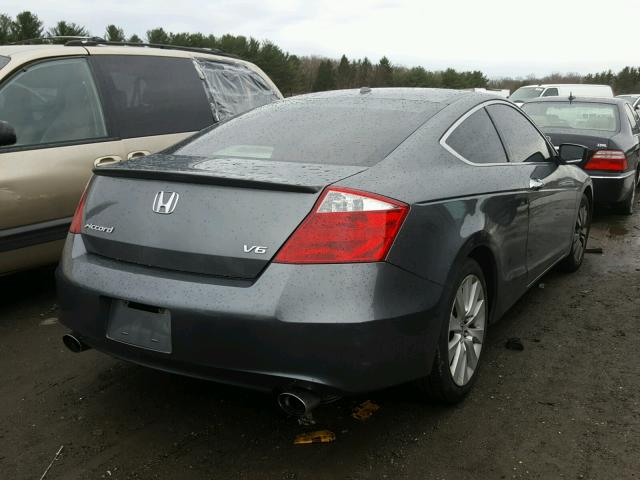 1HGCS22828A009506 - 2008 HONDA ACCORD EXL GRAY photo 4