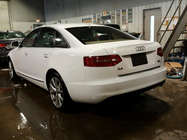 WAUSG74F59N030782 - 2009 AUDI A6 WHITE photo 3