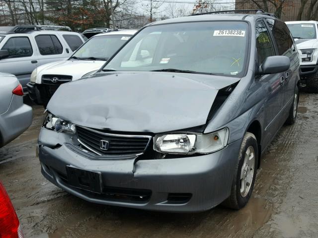 2HKRL18681H602033 - 2001 HONDA ODYSSEY EX GRAY photo 2