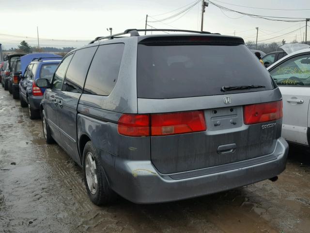 2HKRL18681H602033 - 2001 HONDA ODYSSEY EX GRAY photo 3