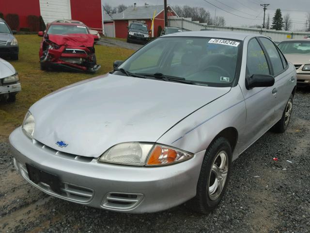 1G1JC524517166895 - 2001 CHEVROLET CAVALIER B SILVER photo 2