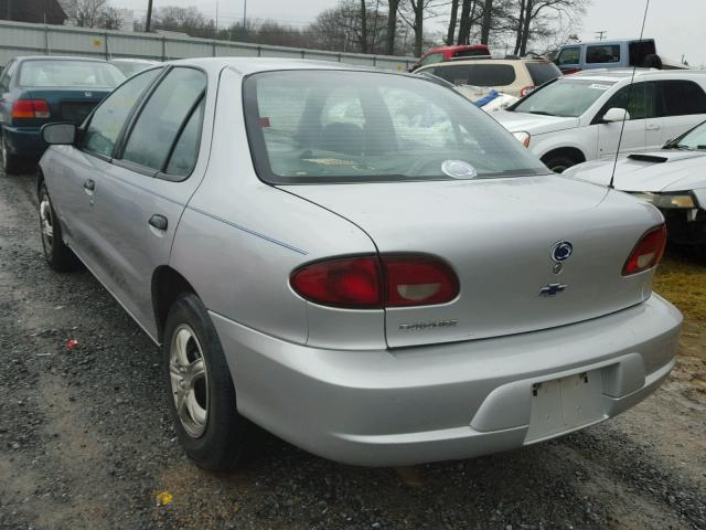 1G1JC524517166895 - 2001 CHEVROLET CAVALIER B SILVER photo 3