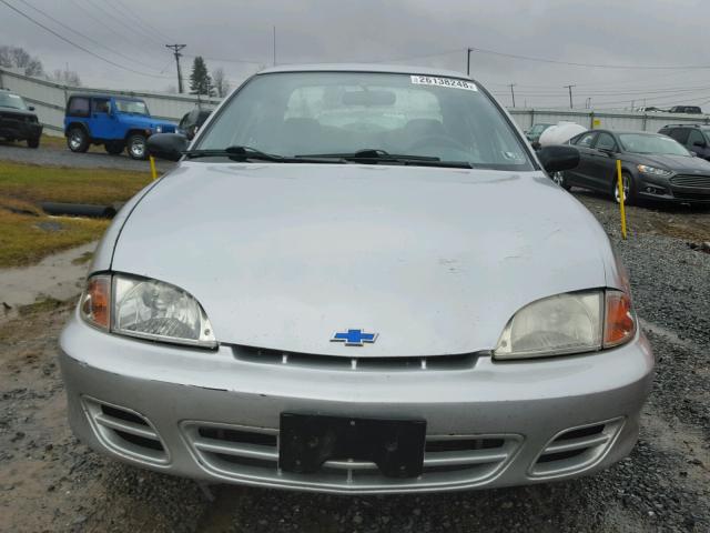 1G1JC524517166895 - 2001 CHEVROLET CAVALIER B SILVER photo 9