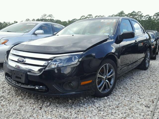 3FAHP0HA1BR107577 - 2011 FORD FUSION SE BLACK photo 2