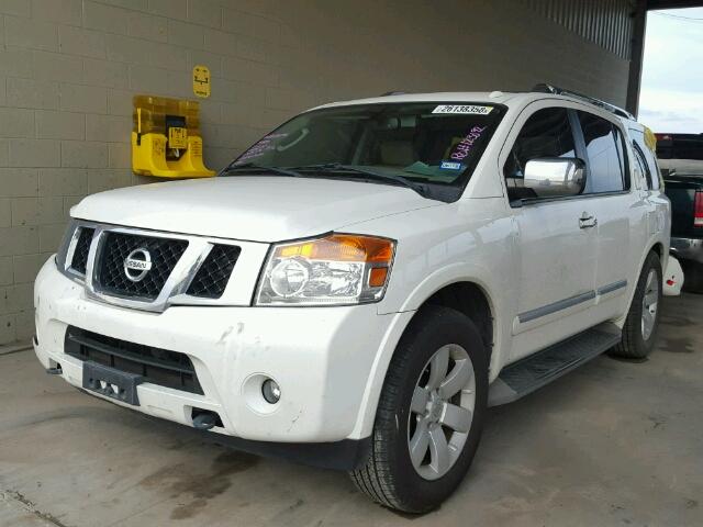 5N1BA0ND5CN614045 - 2012 NISSAN ARMADA SV WHITE photo 2