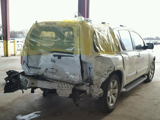 5N1BA0ND5CN614045 - 2012 NISSAN ARMADA SV WHITE photo 4