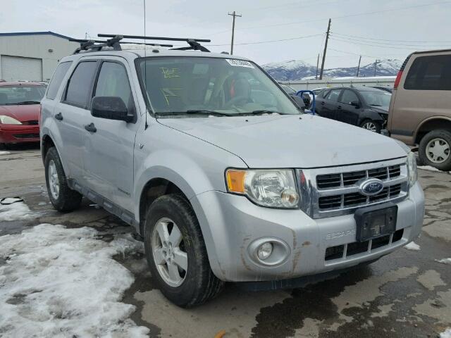 1FMCU93118KD06355 - 2008 FORD ESCAPE XLT SILVER photo 1