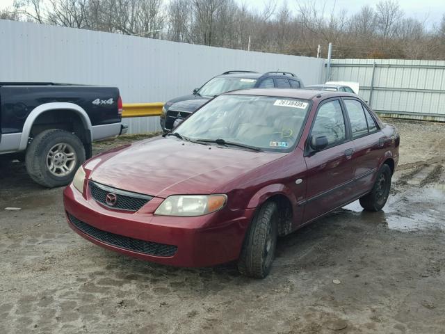 JM1BJ225030188243 - 2003 MAZDA PROTEGE DX MAROON photo 2