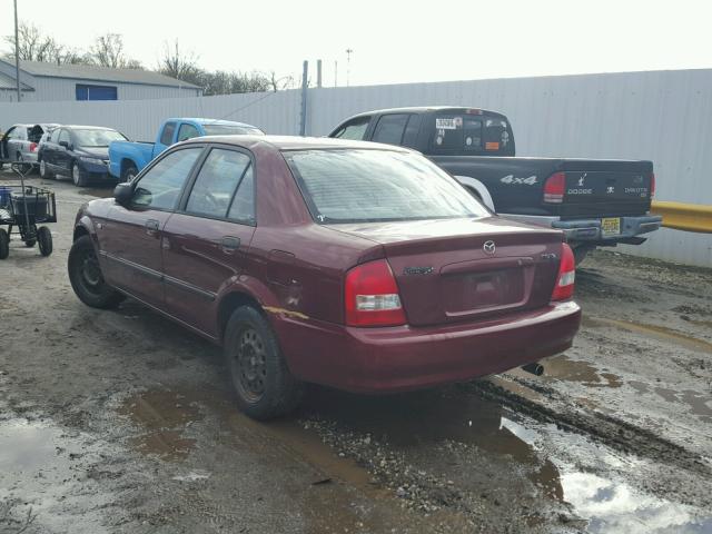 JM1BJ225030188243 - 2003 MAZDA PROTEGE DX MAROON photo 3