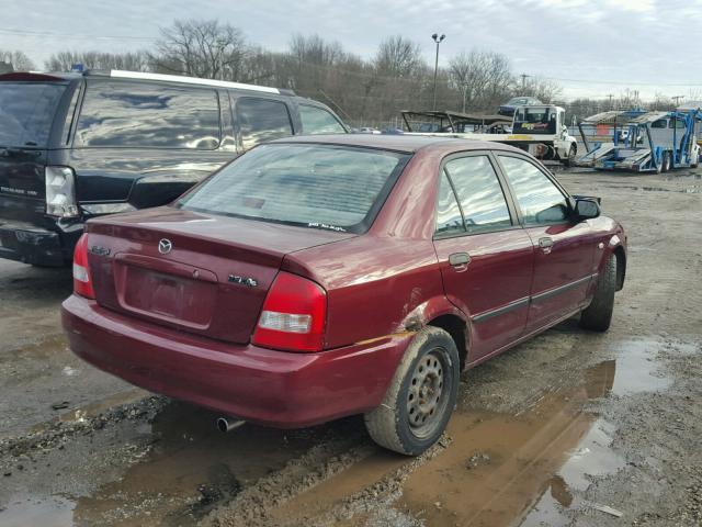 JM1BJ225030188243 - 2003 MAZDA PROTEGE DX MAROON photo 4