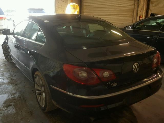 WVWNN7AN0CE514657 - 2012 VOLKSWAGEN CC SPORT BLACK photo 3