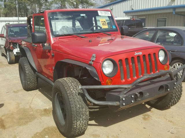 1J4FA24117L175351 - 2007 JEEP WRANGLER X RED photo 1