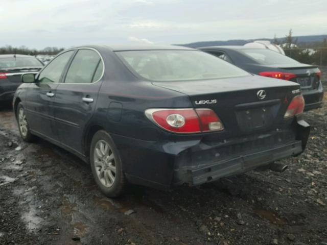 JTHBA30G645013668 - 2004 LEXUS ES 330 BLUE photo 3