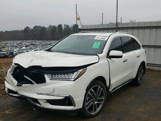 5FRYD3H80HB001468 - 2017 ACURA MDX ADVANC WHITE photo 2