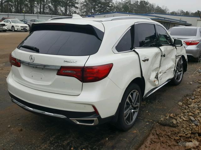 5FRYD3H80HB001468 - 2017 ACURA MDX ADVANC WHITE photo 4